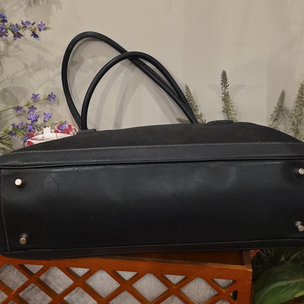 Coach Bonnie Legacy Black Linen #9435 - Picture 5 of 11
